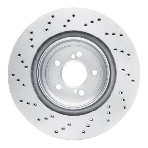 BMW M2 Brake Rotor (1) - Rear Right - R1 Concepts - GeoSPEC Drilled - `15-`20